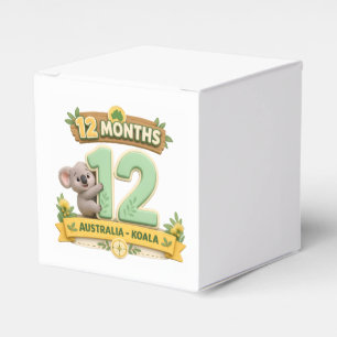 12 Months Baby Milestone First Birthday Favour Box