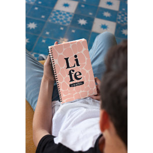 12 Months Long Life is Beautiful Animal Print Planner