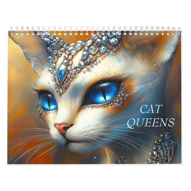 12 Months of Cat Queens Calendar (Cover)