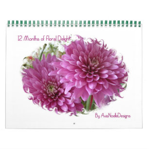 12 Months of Floral Delight-Flowers Calendar
