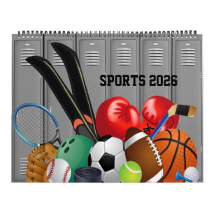 12 Months of Sports 2026 Calendar