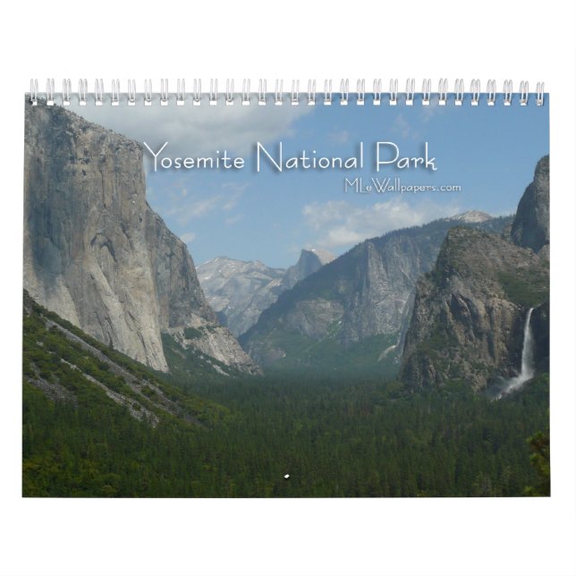 12 Months of Yosemite National Park Calendar (Cover)
