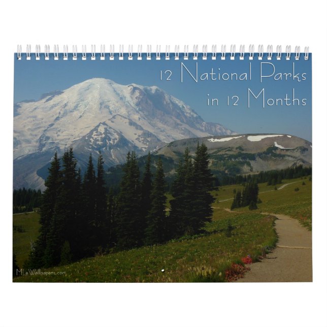 12 National Parks in 12 Months, 2nd Edition Calendar (Cover)