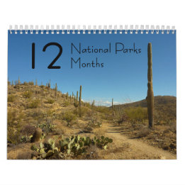 12 National Parks in 12 Months, 3rd Edition Calendar