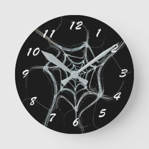 12 Number Choices to Choose From Black Web Clock