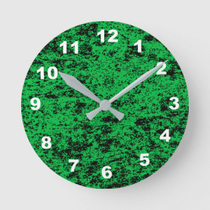 12 Number Choices to Choose From Green n Blk Clock