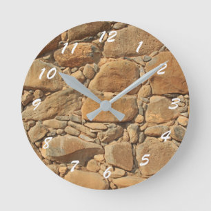 12 Number Choices to Choose From Stone Wall Clock