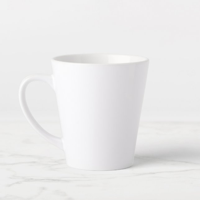12 Oz Latte White Mug (Left)