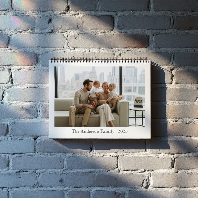 12 Personalised Monthly Custom Family Photos Calendar (12 Personalized Monthly Custom Family Photos Calendar)