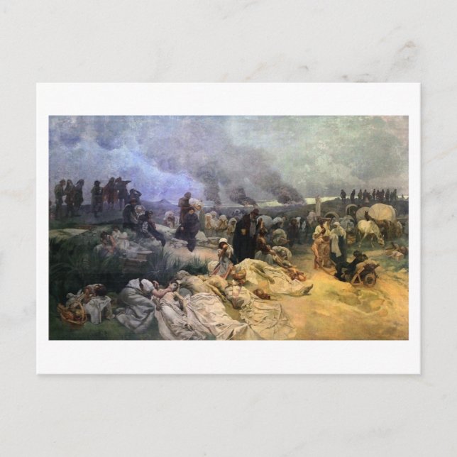 #12 Petr Chelcicky at Vodnany, Mucha Postcard (Front)