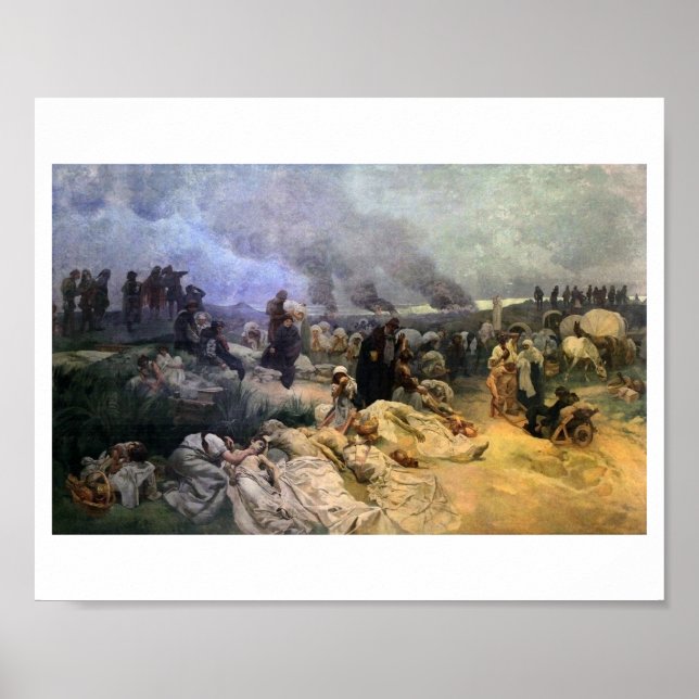 #12 Petr Chelcicky at Vodnany, Mucha Poster (Front)