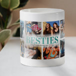 12 Photo Collage Bestie Coffee Mug<br><div class="desc">Celebrate friendship in the most heart-warming way with our modern best friend mug. Adorned with a 12 photo collage, it pays tribute to your treasured memories. The trendy teal gradient 'besties' inscription adds a touch of fun while the personalised quote and your names make this mug a one-of-a-kind token of...</div>