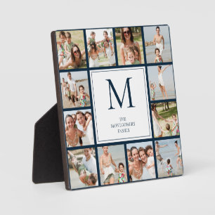 12 Photo Collage Family Pictures Plaque