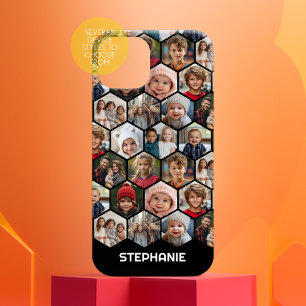 12 Photo Collage - funky hexagon - Random Pattern Case-Mate iPhone 14 Case
