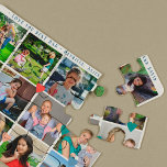 12 photo collage LOVE for BEST DAD navy script Jigsaw Puzzle<br><div class="desc">Replace the 12 square photos with your favourite family shoots and make this puzzle a cute modern keepsake gift for your father or grandfather. It could be a cute gift for Father's Day, for your grandparents, parents, for your mother or father birthday or a special occasion or just as a...</div>