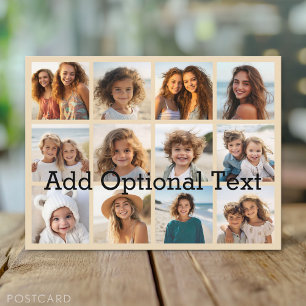 12 Photo Collage - pastel background Postcard