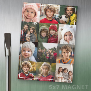 12 Photo Collage - Photos Only - Fridge Magnet