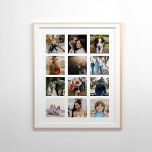 12 photo collage poster<br><div class="desc">12 photos. Customise using the "edit button" use "unmask" "mask" to crop and adjust your images to fit in the frames. You can also resize with   - buttons on right side or use marquee tool when image is selected.</div>
