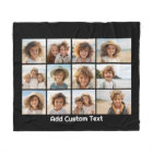 12 Photo Instagram Collage and Black Background