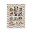 12 Photo Instagram Collage Khaki Ikat Pattern