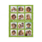 12 Photo Instagram Collage Lime Green Background