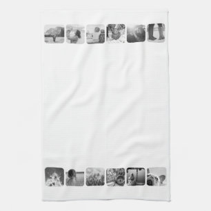 12 Photo Kitchen Towel Template Rounded Frame