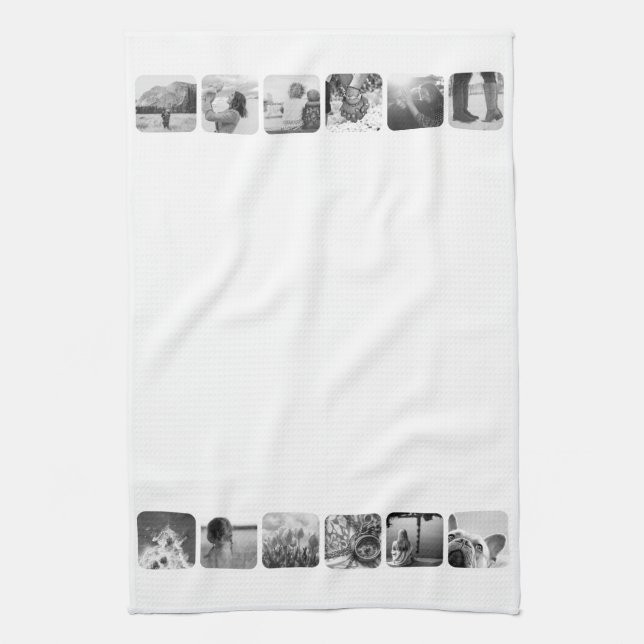 12 Photo Kitchen Towel Template Rounded Frame (Vertical)