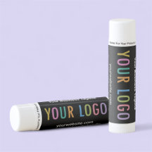 12 pk Vanilla Lip Balm Custom Logo Natural Beeswax