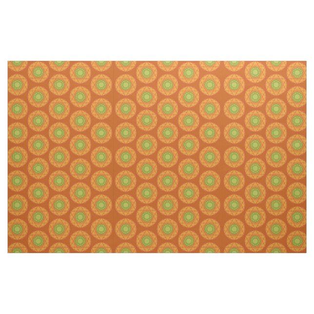 12 point star pumpkin autumn gems fabric (Fat Quarter)