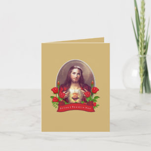 12 Promises of the Sacred Heart to St. M. Mary Card