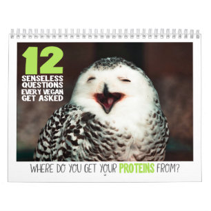 12 questions Vegans get asked Calendar