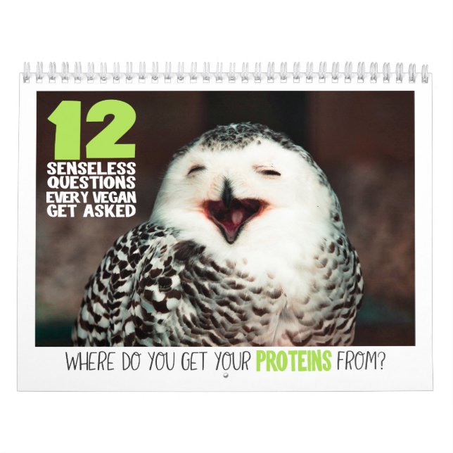 12 questions Vegans get asked Calendar (Cover)