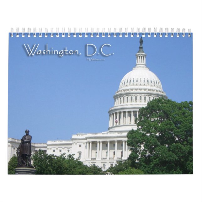 12 Scenes from Washington DC Calendar (Cover)