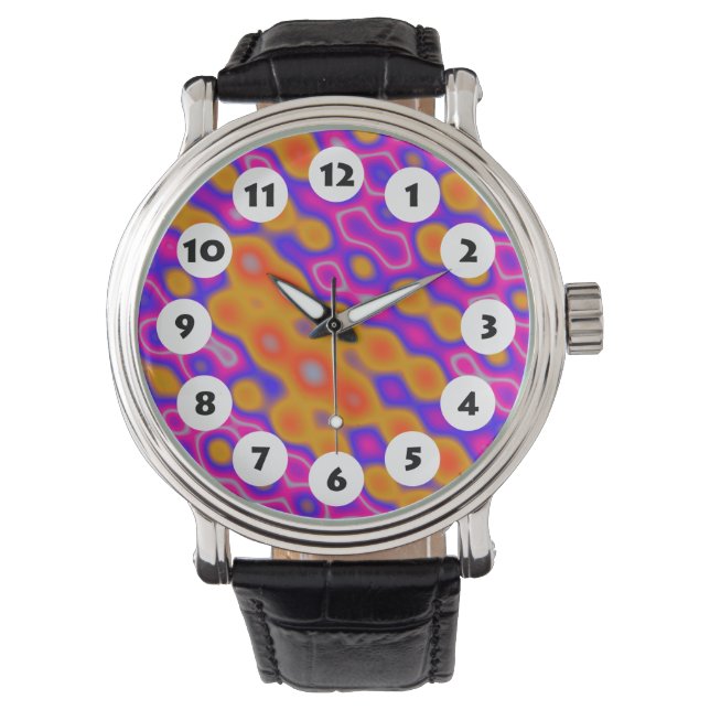 12 Spots - Colourful Abstract Watch (Front)