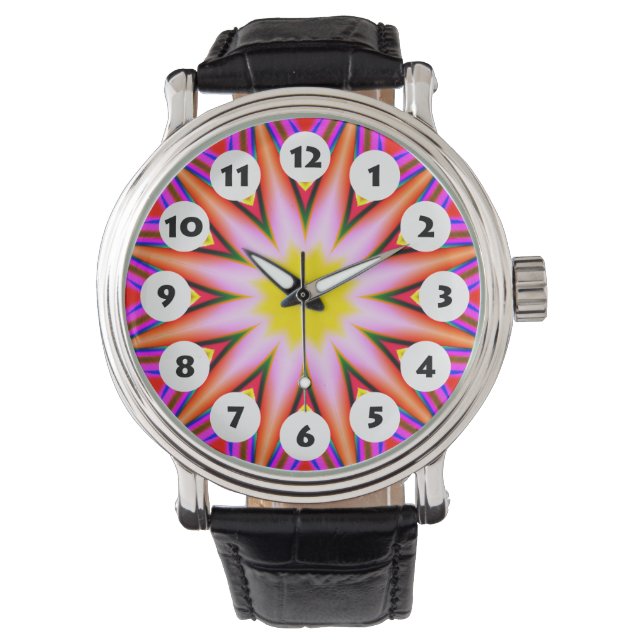 12 Spots - Colourful Mandala 037 Watch (Front)