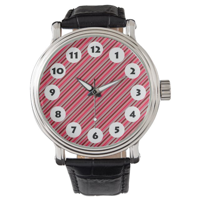 12 Spots - Colourful Stripes Watch (Front)