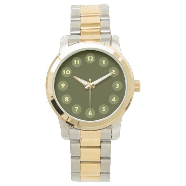 12 Spots - Shades of Olive Watch (Front)