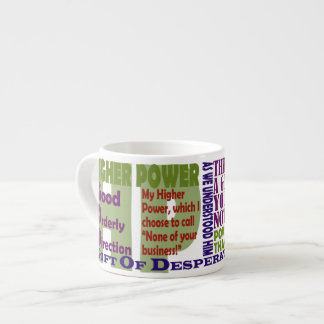 12 Step Higher Power Slogans Espresso Cup
