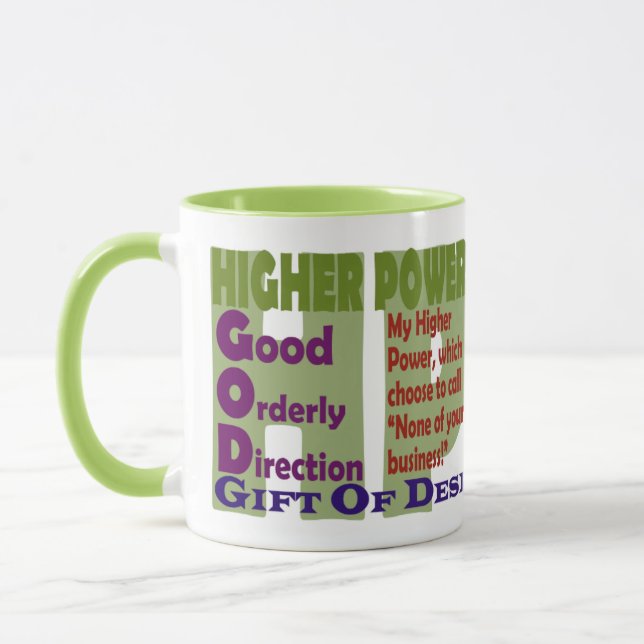 12 Step Higher Power Slogans Mug (Left)