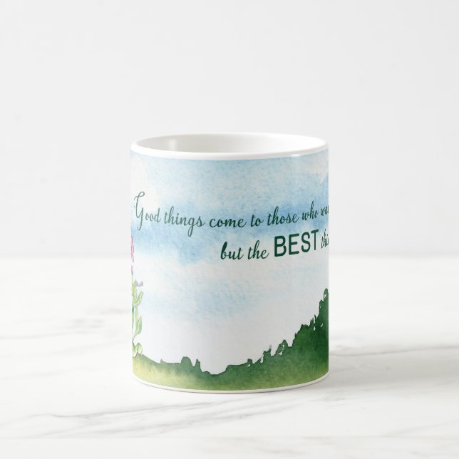 12 Step Recovery Anniversary Nature Landscape Coffee Mug (Center)