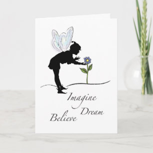 12 Step Recovery Encouragement with Fairy Flower Card