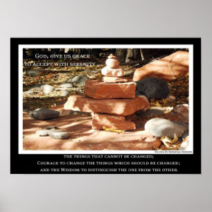 12 Step Recovery Serenity Poster