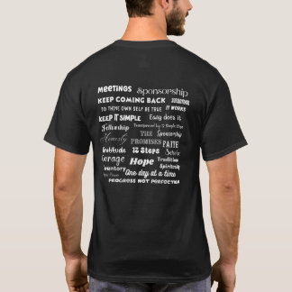 12 Step Recovery Words & Slogans T-Shirt