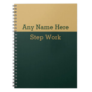 12 Step Recovery Work Book Journal Lined Notebook
