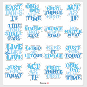 12-Step Slogan Stickers