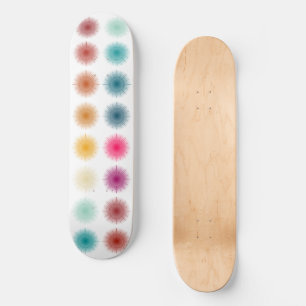 12 Suns Color Gradient Skateboard