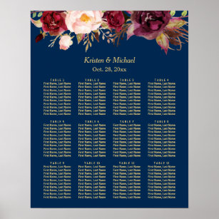 wedding seating chart posters zazzle au wedding seating charts