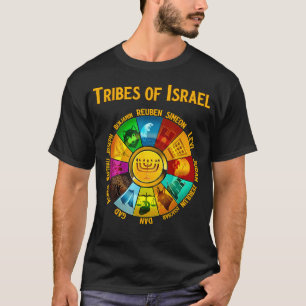 12 Tribes Of Israel Hebrew Bible Israelite Jewish T-Shirt