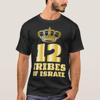 12 Twelve Tribes of Israel Hebrew Israelite Yah T-Shirt