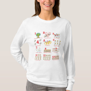 12 twelves days of christmas complete T-Shirt
